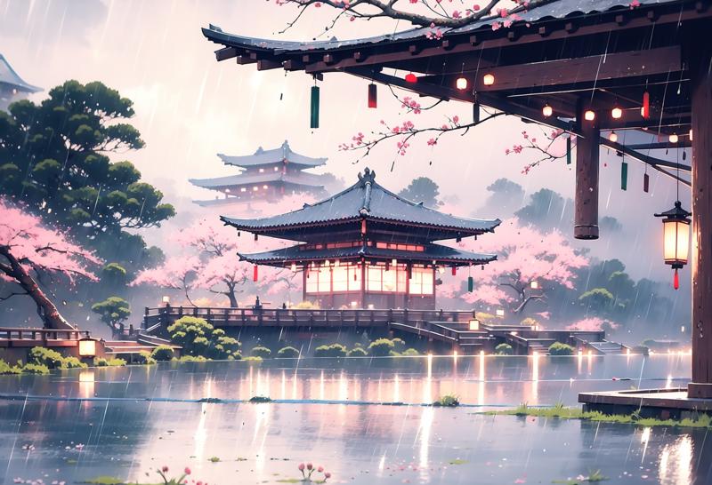 11651-863976989-Conceptual art, hand-drawn drawings, East Asian architecture, scenography, tree, scenery, rain, east_asian_architecture, outdoor.png